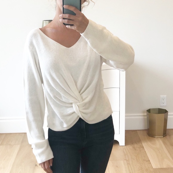 WESTLAKE Long Sleeve Twist Knot Sweater - Picture 4 of 6